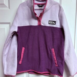 Eddie Bauer Kids' Two-Tone Fleece Pullover 10/12 NWOT